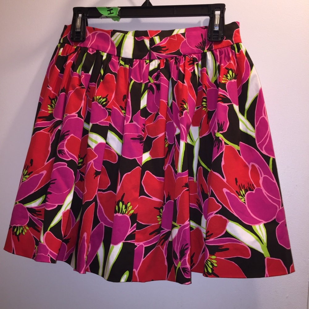 Kate Spade Coreen Cupcake Floral Red Tropical Full Skirt Rio De size 4 - Picture 5 of 12